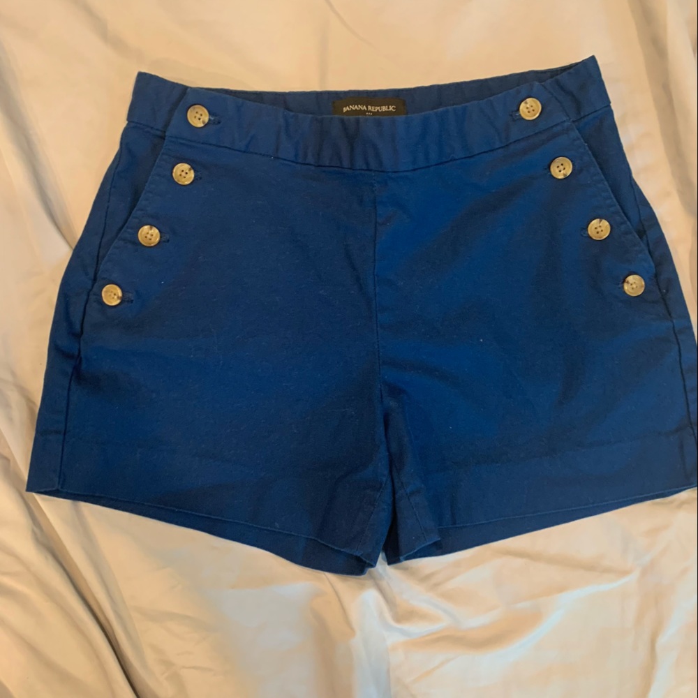 Banana Republic Blue Sailor Shorts S. EUC